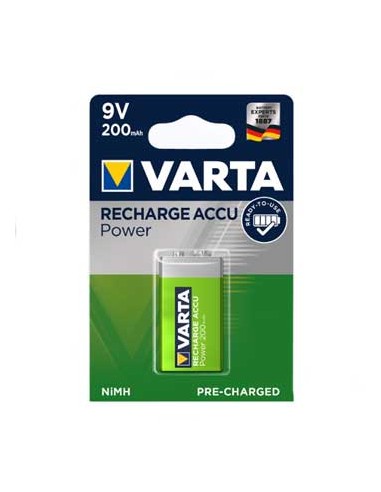 Pilha Recarregável Varta 200mAh 9V 1un