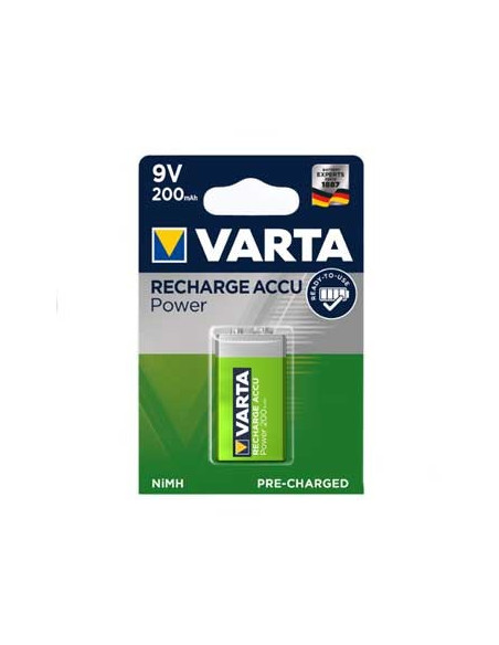 Pilha Recarregável Varta 200mAh 9V 1un