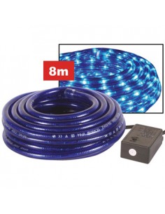 Corda LUZ 2 Canais 8m Azul Tomada À Prova Água