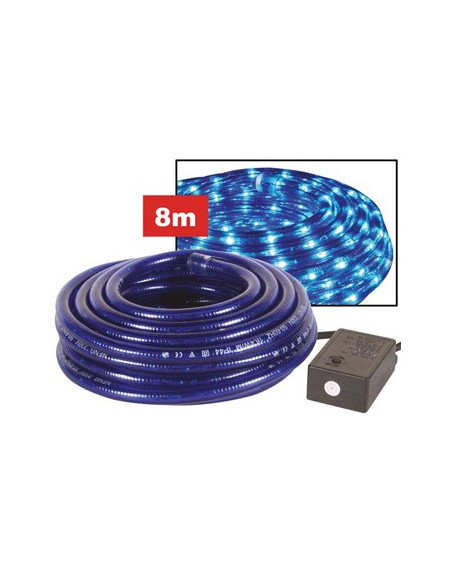 Corda LUZ 2 Canais 8m Azul Tomada À Prova Água