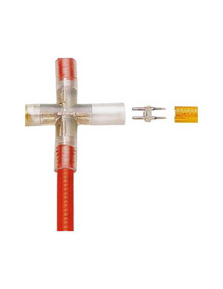 Conector em X para corda de luz (a prova de agua) 1un