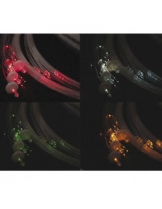 Kit Fibra Ótica Multicolorida 100 Fibras 2 a 5mts