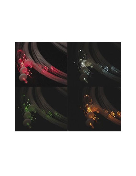 Kit Fibra Ótica Multicolorida 100 Fibras 2 a 5mts