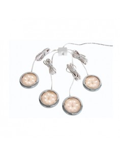 Sistema LED p/ decoracao 4 x .72W branco quente 2700K