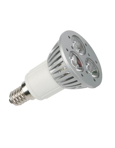 Lampada LED 3x1W branco neutro (3900-4500K) - 230V - E14