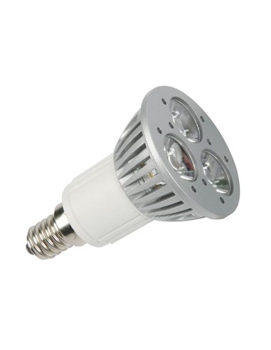 Lampada LED 3x1W branco quente (2700K) - 230V - E14