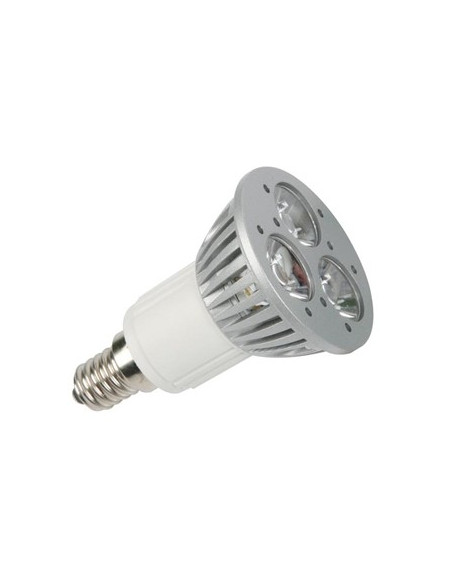 Lampada LED 3x1W branco quente (2700K) - 230V - E14