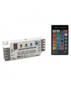 Controlador LED RGB com controle remoto IR