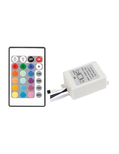 Controlador LED RGB com controle remoto IR low cost