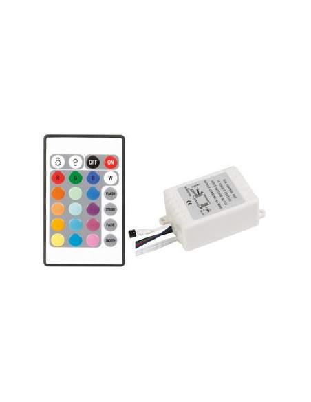 Controlador LED RGB com controle remoto IR low cost