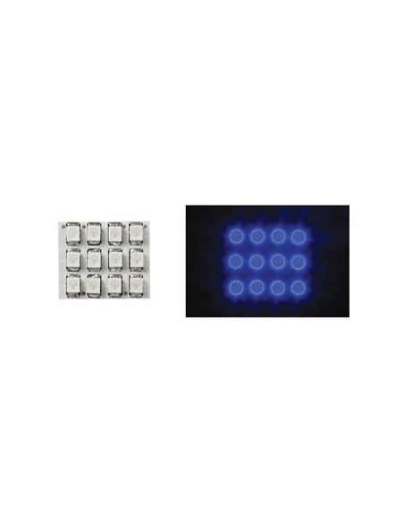Dome light com Leds azuis 12V - 17x20mm