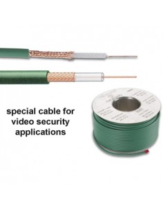 Cabo coaxial RG-59U B/U cor verde bobine 100mt
