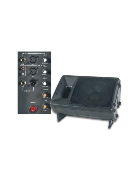 Coluna Profissional 2 vias 15pol c/amplificacao cx ABS