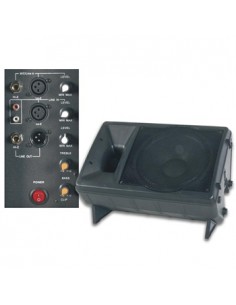 Coluna Profissional 2 vias 8 pol c/amplificacao cx ABS