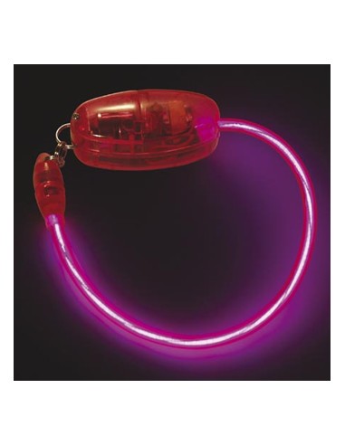 Bracelete Eletroluminescente EL Neon Rosa