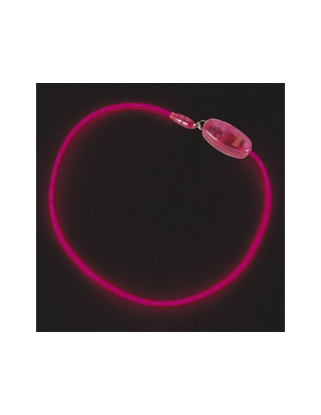 Colar Eletroluminescente EL Neon Rosa