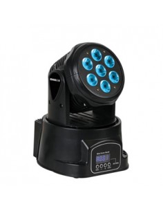 LED Mini Moving Head 7x10W RGBW Preto
