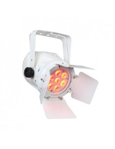 PAR LED RGBW 7x10W Mini Barndoor Branco