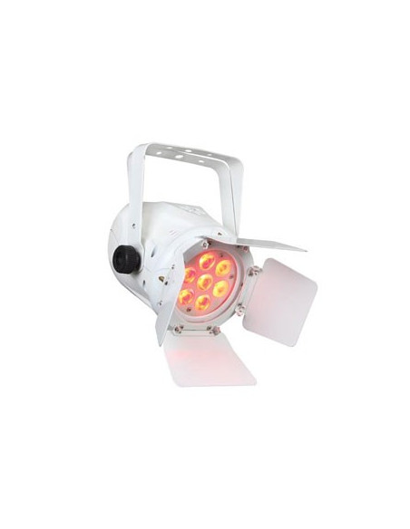PAR LED RGBW 7x10W Mini Barndoor Branco