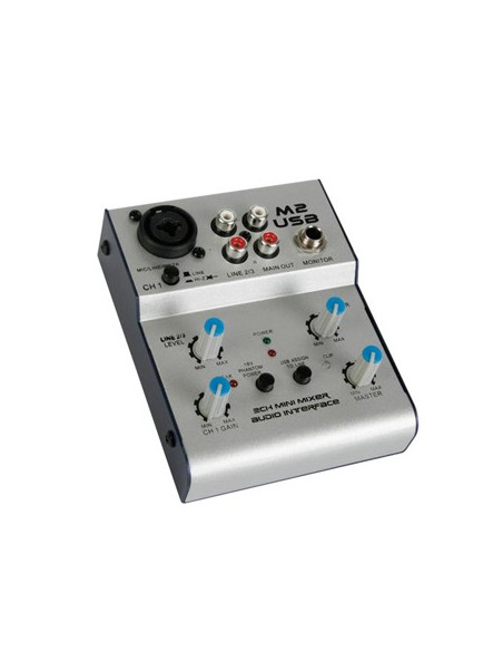 Mini Misturador Áudio USB