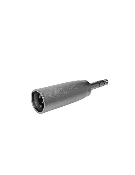 Adaptador XLR 3P M para Jack Stereo 6,35mm M