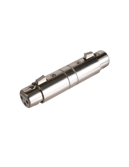 Adaptador XLR 3P fêmea/ XLR 5P fêmea