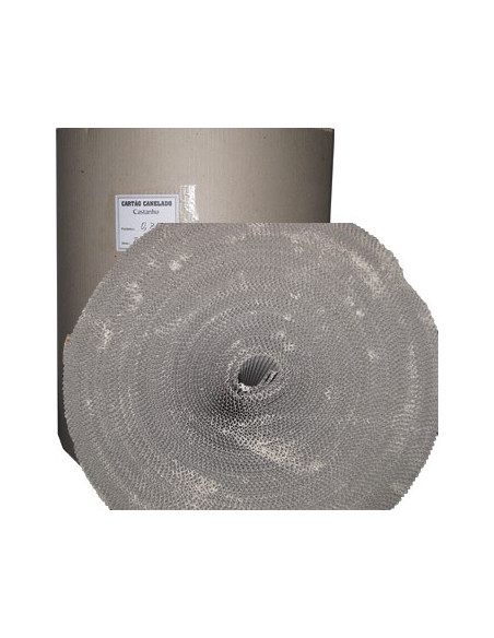 Cartao Canelado Castanho 100cmx60m Bobine (+/- 28kg)