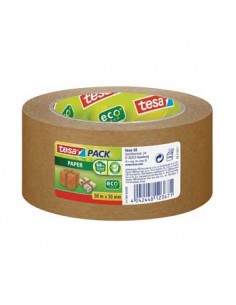 Fita Adesiva Papel Castanha Tesa 50mmx50mts 1un
