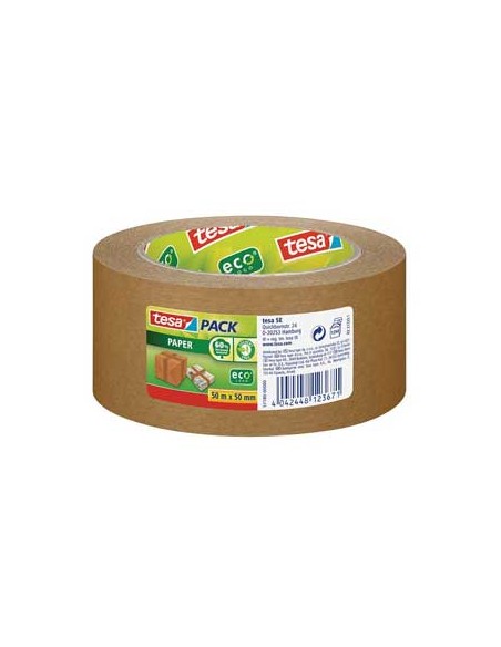 Fita Adesiva Papel Castanha Tesa 50mmx50mts 1un