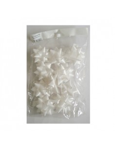 Lacos Adesivos p/Embrulhos 19mm Branco 10un