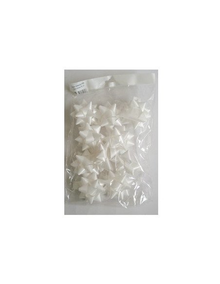 Lacos Adesivos p/Embrulhos 19mm Branco 10un