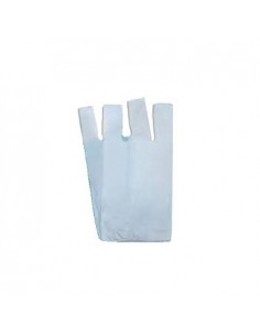 Sacos Plástico Alças 45x55cm Branco Pack 5Kg