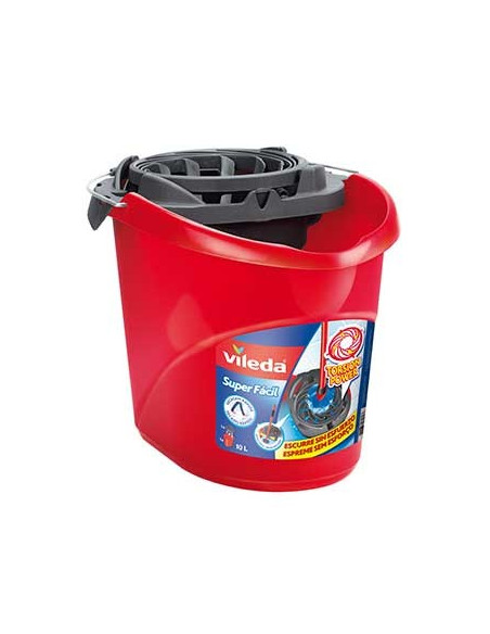 Balde c/Espremedor Vileda Super Fácil Vermelho 1un