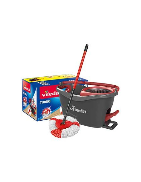 Balde c/Pedal e Esfregona Turbo(Sem Esforço) Vileda 1un