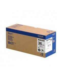 Fita AltaQualidade 36mmx8mts Branco/Preto (Caixa 5 Unids)