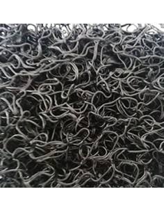 Tapete de Malha em PVC s/Fundo 14mm Preto-Metro Linear