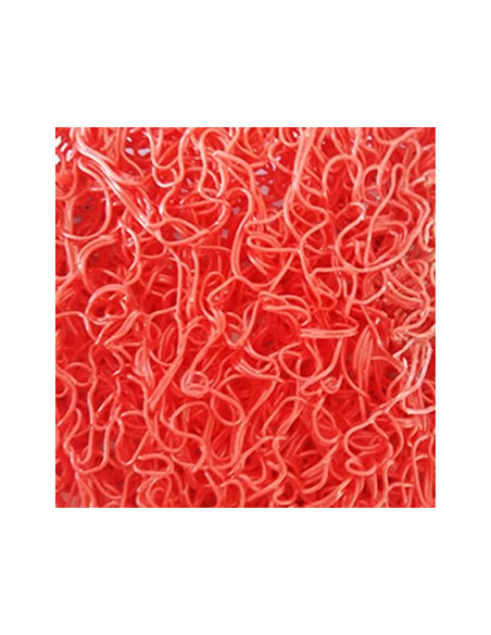 Tapete de Malha em PVC s/Fundo 14mm Vermelho-Metro Linear