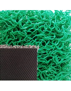 Tapete de Malha em PVC c/Fundo 14mm Verde-Metro Linear