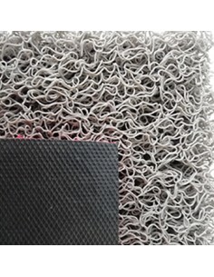 Tapete Desinfeção de Malha em PVC 40x60cm c/Rebordo Cinza