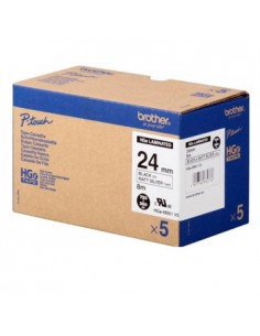 Fita AltaQualidade 24mmx8mts Prateado/Preto (Caixa 5 Unids)