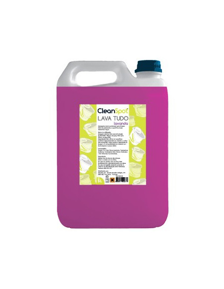 Detergente Lava Tudo Lavanda Cleanspot (5 Litros)