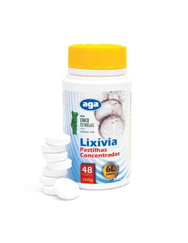 Lixivia em Pastilha Sólida (1 Pastilha Para 6 Litros) 48un