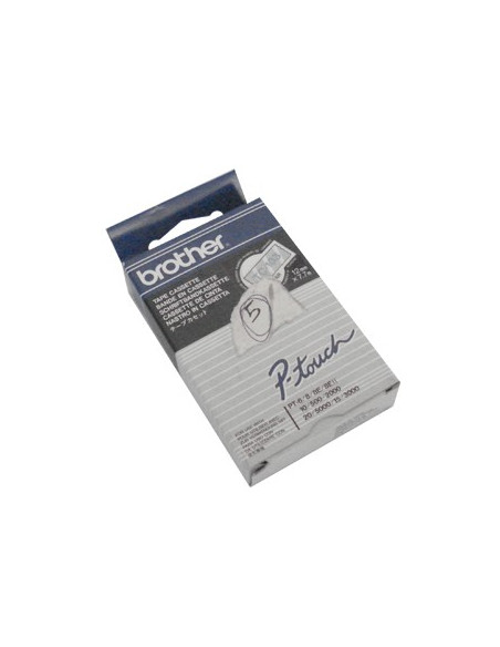 Fita Laminada 12mmx7,7mts Transparente/Azul