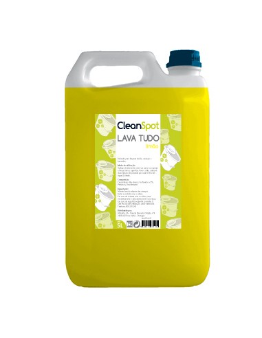 Detergente Lava Tudo Limão Cleanspot (5 Litros)