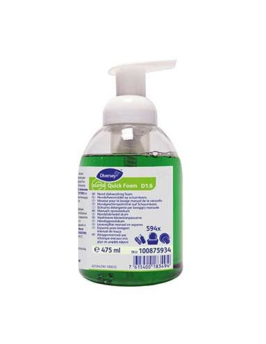 Detergente Suma Quick Foam D1.6 c/Doseador Espuma 475ml