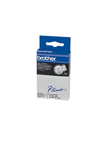 Fita Laminada 9mmx7,7mts Transparente/Branco