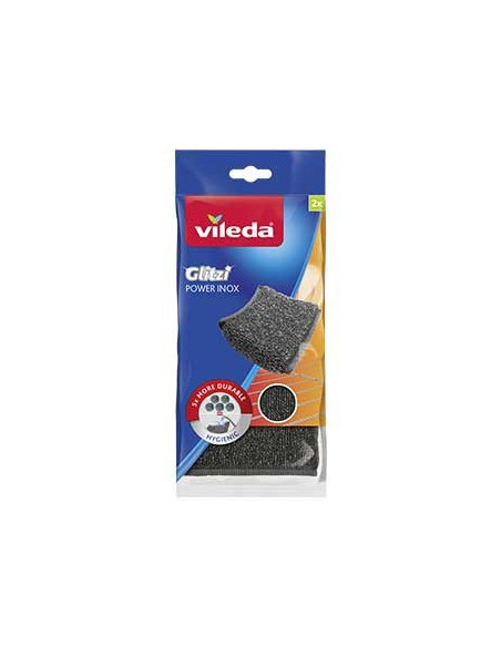 Esfregão Glitzi Power Inox Vileda 2un