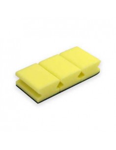 Esponja Salva Unhas (Block Service)  Amarelo/Verde Pack 3un