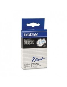 Fita Laminada 12mmx7,7mts Branco/Azul