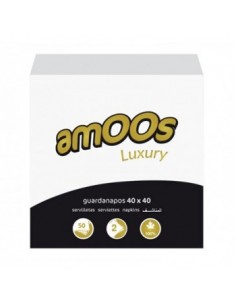 Guardanapos 40x40 2fls Amoos Luxury Branco 50un